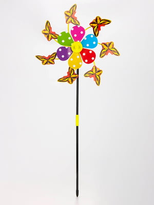 Іграшка вітрячок Метелик різнокольоровий | 6738392