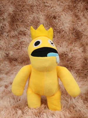 Мягкая игрушка «Радужні друзі с короной» жовта 30см | 6739544