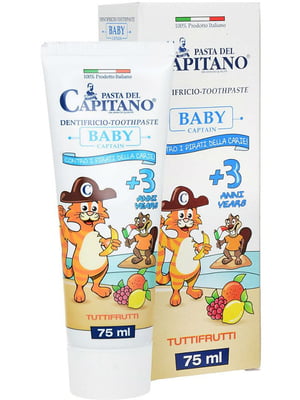 Зубна паста Baby Tutti-frutti 3+ (75 мл) | 6740921