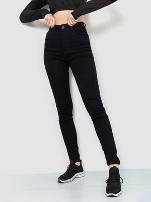 Черные джинсы скинни с карманами | 6759250
