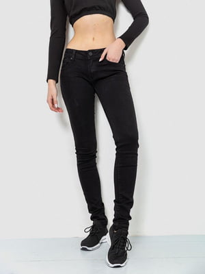 Черные джинсы скинни с карманами | 6759259