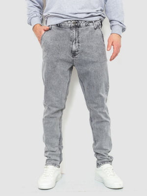 Сірі прямі джинси з кишенями | 6759294