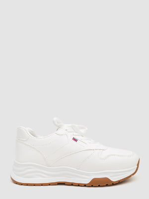 Белые кроссовки на шнуровке | 6759352