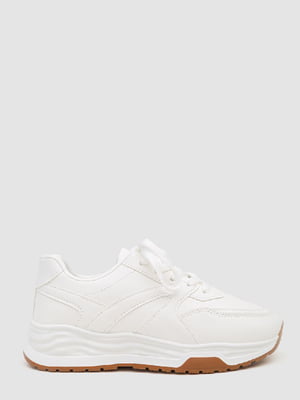 Білі кросівки на шнурівці | 6759367