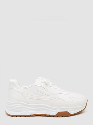 Белые кроссовки на шнуровке | 6759372