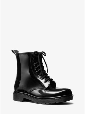 Непромокаемые черные резиновые ботинки | 6759878