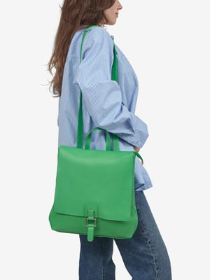 Рюкзак кожаный зеленый | 6761109