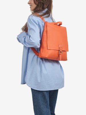 Рюкзак кожаный оранжевый | 6761110