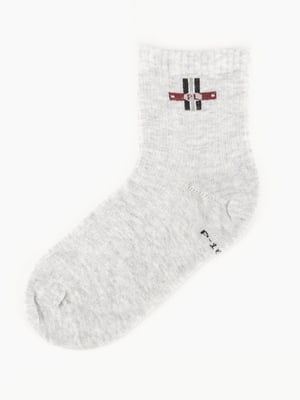 Шкарпетки сірі з малюнком | 6747576