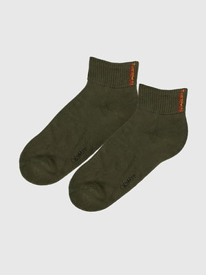Шкарпетки кольору хакі | 6747901