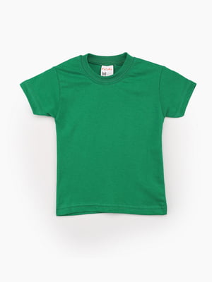 Зелена бавовняна футболка | 6748011