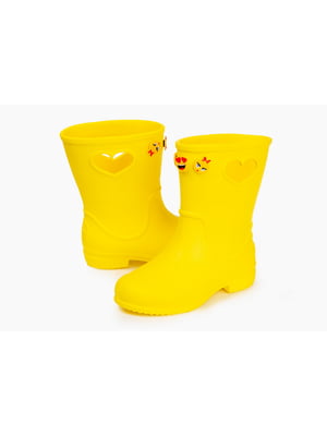 Жовті гумові чобітки з аплікацією | 6748329