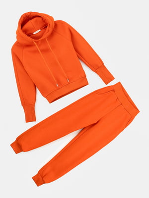 Костюм помаранчевого кольору: худі і штани | 6749082