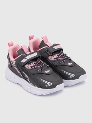 Кросівки для дівчинки сіро-рожеві | 6749317