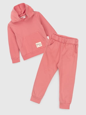 Костюм рожевий: худі і штани | 6750304