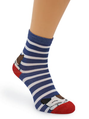 Синьо-сірі шкарпетки в смужку | 6750195