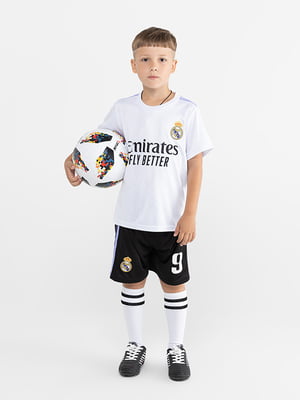 Футбольна форма для хлопчика BLD РЕАЛ МАДРИД BENZEMA біла | 6751007
