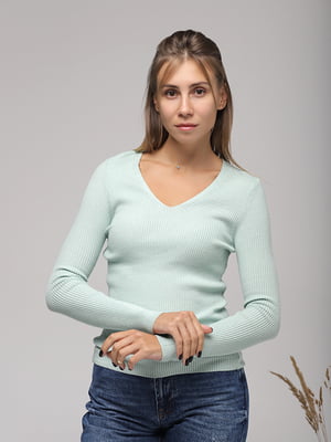 Пуловер оливкового кольору | 6751286