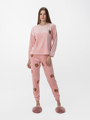 Рожева піжама: джемпер і джогери | 6751339
