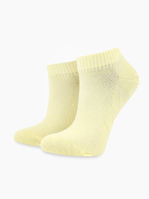 Жовті короткі шкарпетки для йоги л(35-40 р.) | 6751365