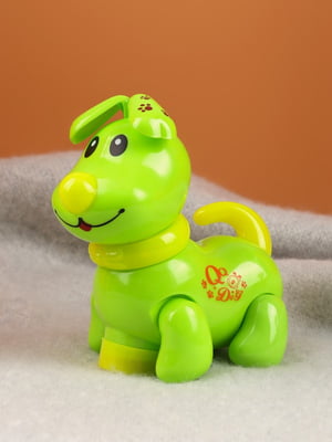 Іграшкова музична собака салатового кольору | 6752772