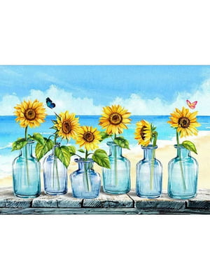Набір для творчості “Алмазна картина “Соняшники біля моря”  | 6752929
