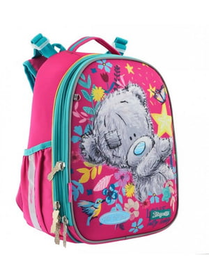 Рюкзак каркасний шкільний рожевий з малюнком | 6753021