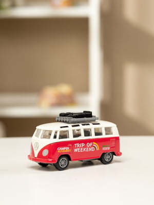 Червоно-білий іграшковий автобус | 6753048