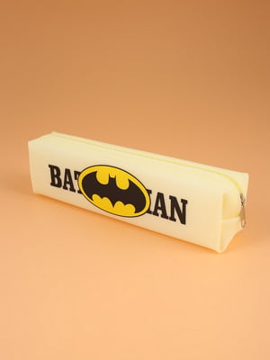 Пенал жовтого кольору з принтом “Batman”  | 6753299