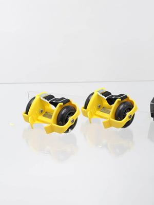 Ролики на п'ятку жовті (6 PU коліс, що світяться, 76 мм) | 6753714