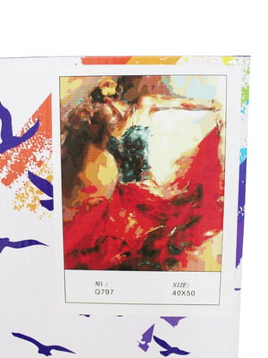 Набір для творчості: картина по номерах, підрамник, три кисті комплект фарб, кріплення | 6754443