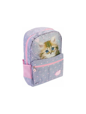 Рюкзак для початкової школи рожево-бузковий з малюнком | 6754612