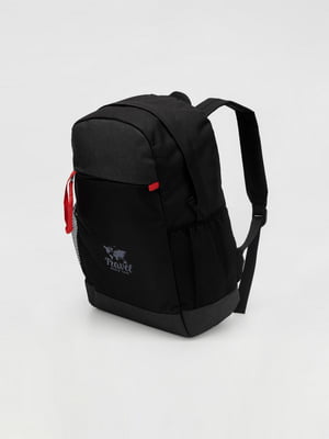 Рюкзак універсальний чорний з червоним акцентом | 6754655