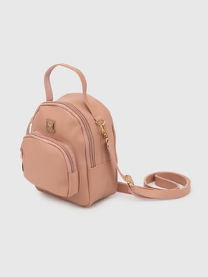 Рюкзак для дівчинки пудрового кольору з довгим плечевим ременем | 6754678