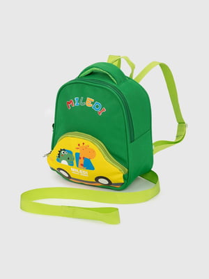 Рюкзак зелений з кишенею-машинкою | 6754681