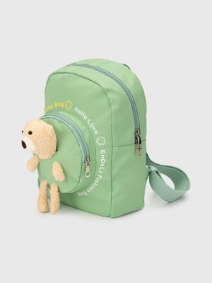 Рюкзак дошкільний зелений з ведмедиком | 6754699