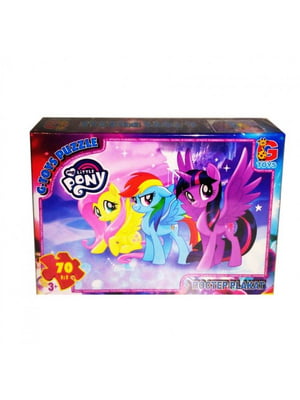 Пазл G-Toys із серії "My little Pony" (Моя маленька поні), (70 ел.) | 6754778