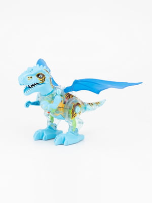 Іграшка Динозавр MEIGAOFAN 22111 зі світловими та звуковими ефектами Блакитний (2000989832683) | 6754896