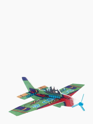 Іграшковий зелений літак з пінопласту | 6754981