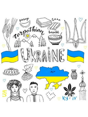 Репродукція на холсті "Ukraine абстракція" (30 х 40 см)  | 6755051