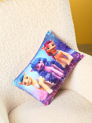 Іграшка-подушка з принтом №1 фіолетова | 6755358