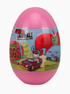 Машинка іграшкова "Яйце-сюрприз" рожева | 6755386