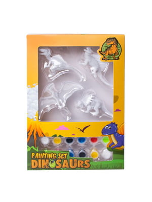 Набір для творчості з фарбами "Dinosaurus" (4 шт.) | 6755405