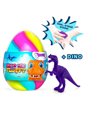 Флаффи-лизун в яйці з динозавриком (140мл) | 6756053