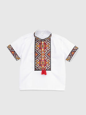 Сорочка з вишивкою біло-червона | 6756158