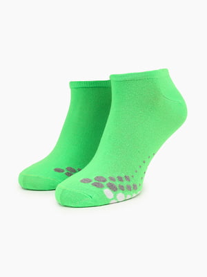 Шкарпетки зелені з принтом | 6756500