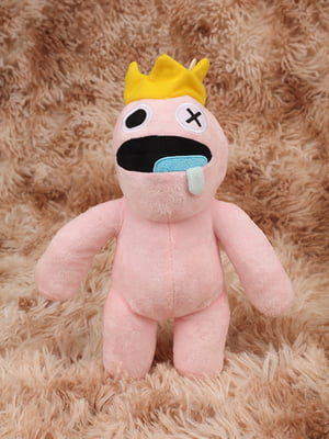 М'яка іграшка рожева “Радужні друзі с короной” (30см) | 6756861