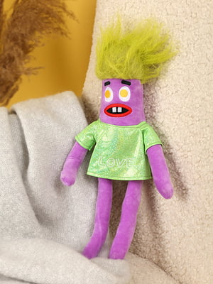 М'яка іграшка фіолетова однотоне волосся сосиска (40 см) | 6756867