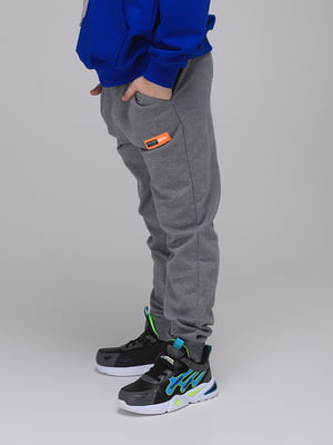 Спортивні штани для хлопчика однотонні сірі | 6757424