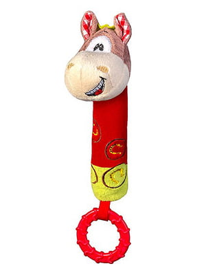 Іграшка з пищалкою “Веселий коник” червона | 6757650